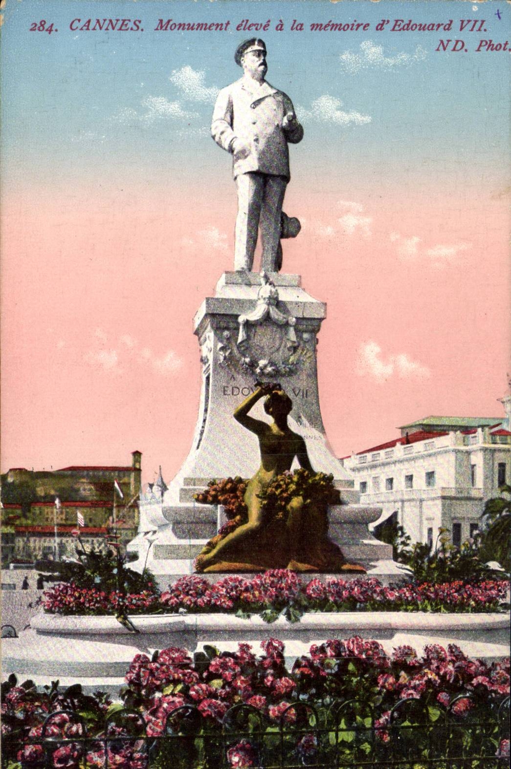 Cannes - Monument eleve a la memoire d'Edouard VII - CPA 
