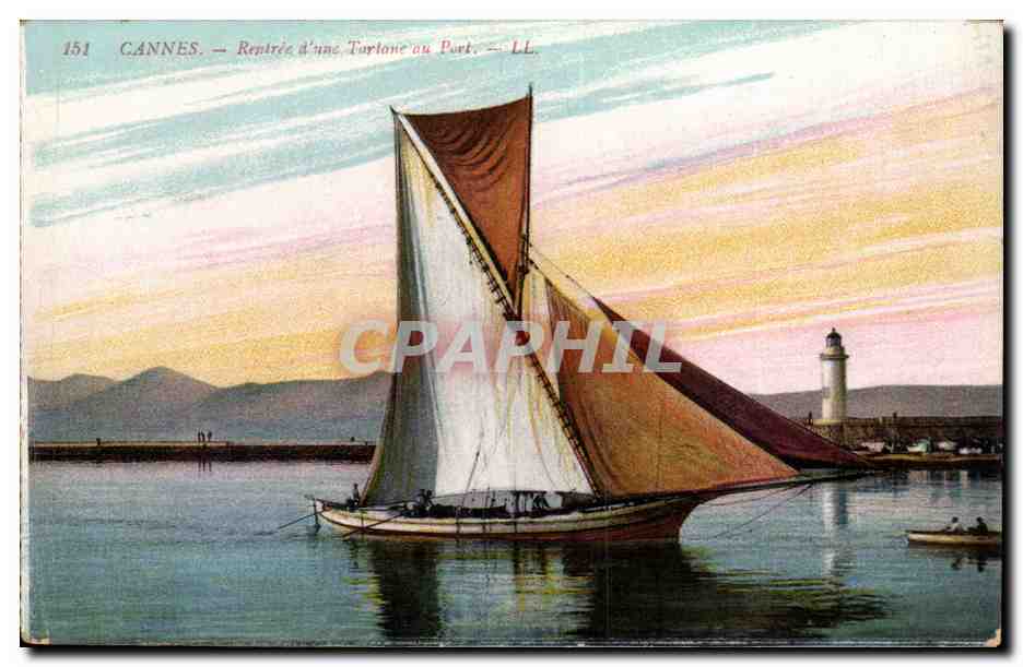 CANNES — Retrée d'une Tortane au Port — LL, n° 151