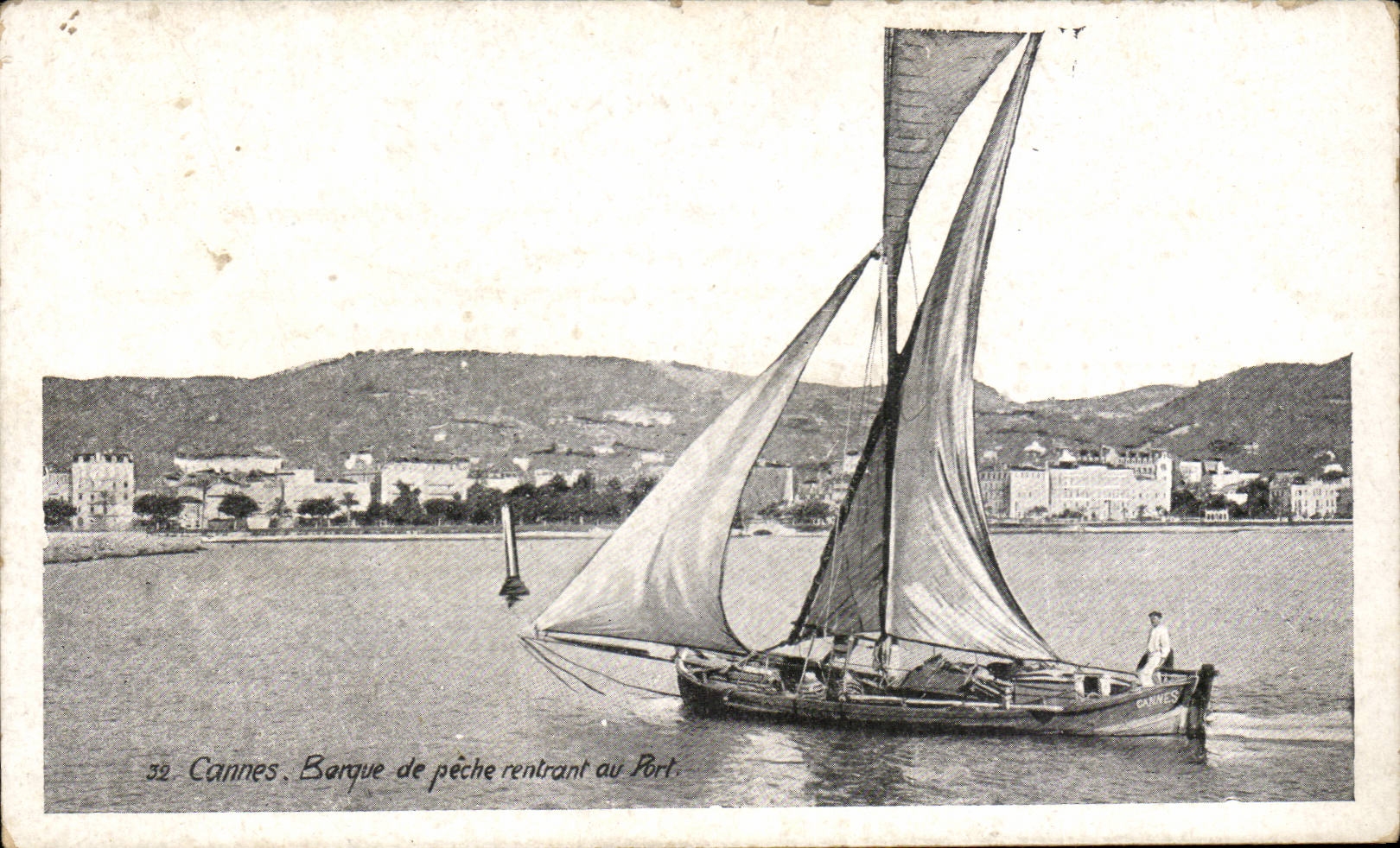Cannes - Barque de Peche - Port - CPA 