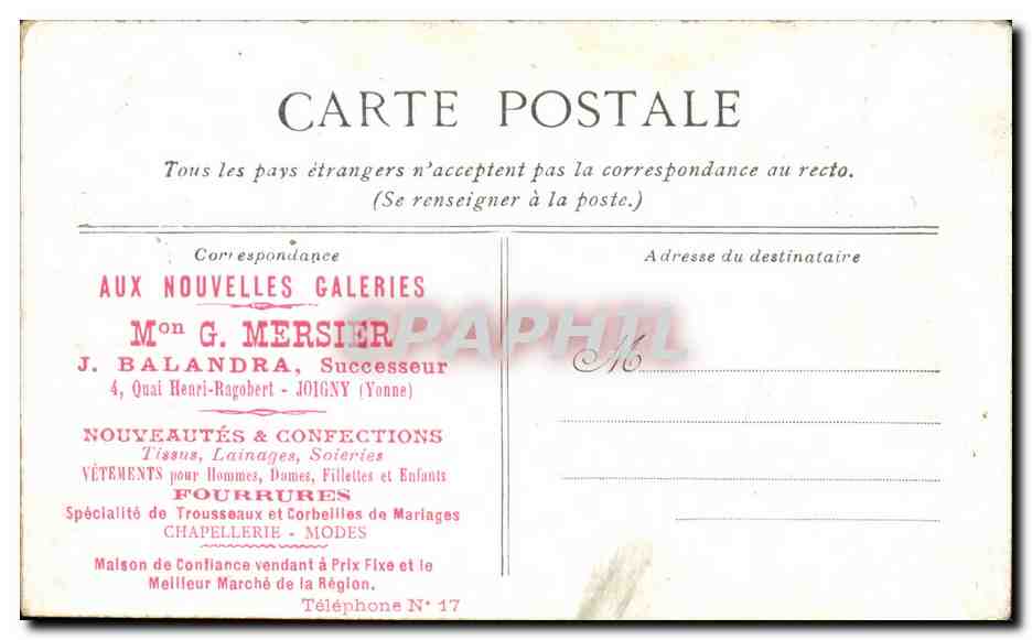 Cannes - Barque de Peche - Port - CPA  — Verso