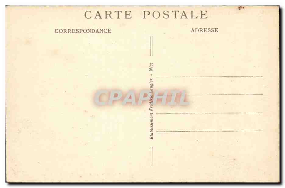 La Cote d'Azur et la Suisse Nicoise - CPA  — Rückseite