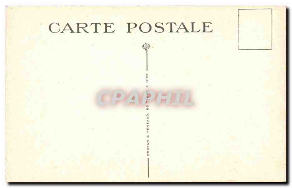 La Cote d'Azur - Escalier Fleuri CPA  — Rückseite