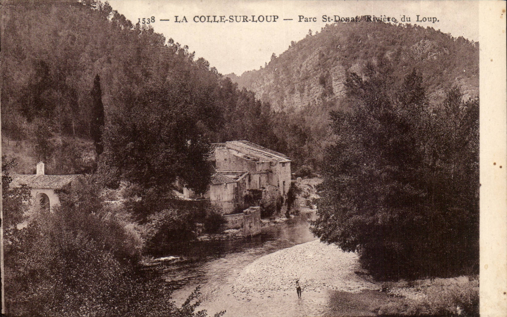 La Colle sur Loup - Parc St Dosat Riviere du Loup CPA 