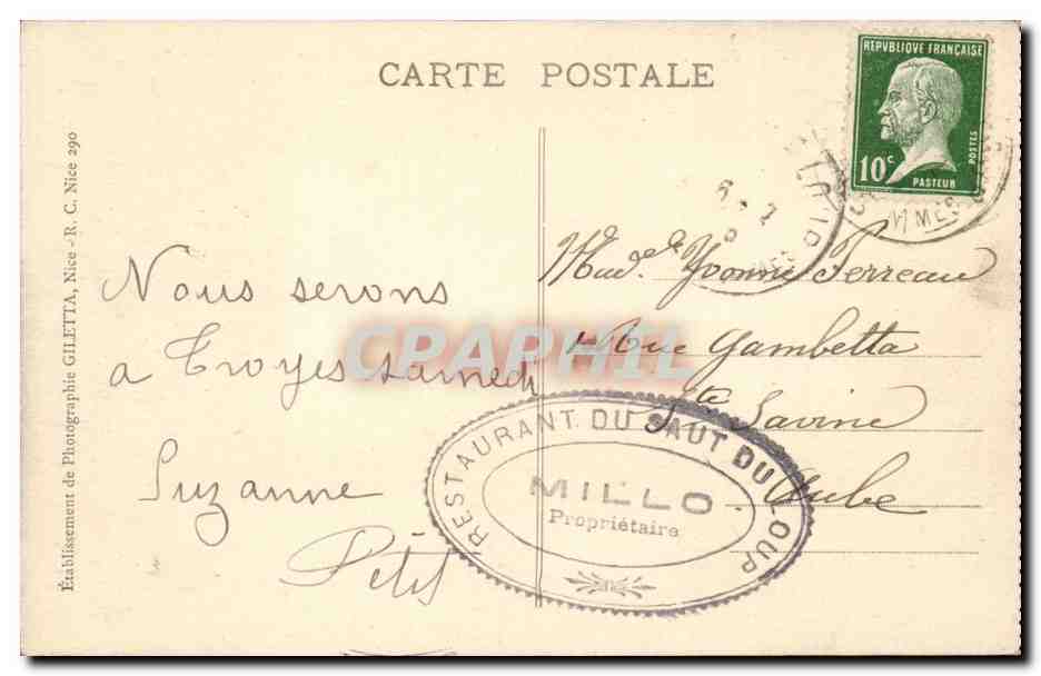 Saint Paul - Vue Generale - Village Historique - Moyen Age - CPA  — Verso