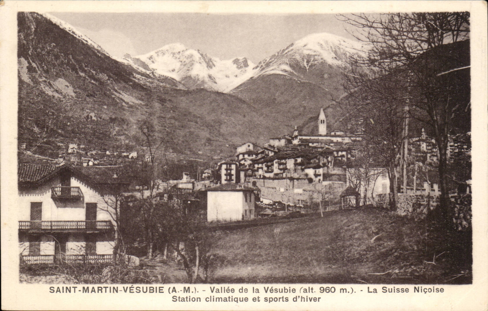 Saint Martin Vesubie - Vallee de la Vesubie - La Suisse Nicoise - Station Climatique et Sports d'Hiver - CPA 