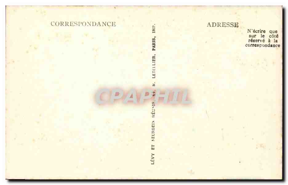 Cap d'Antibes — La Villa Eilenroc — Allée des Palmiers — Série 52 — LL — Verso