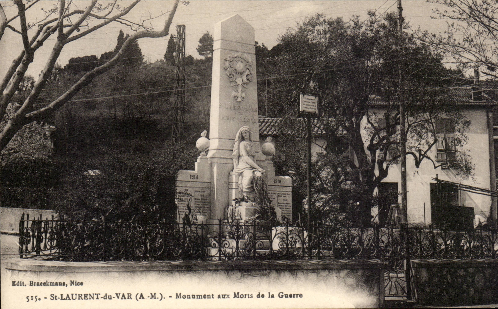 Saint Laurent du Var - Monument aux Morts de la Guerre - CPA 