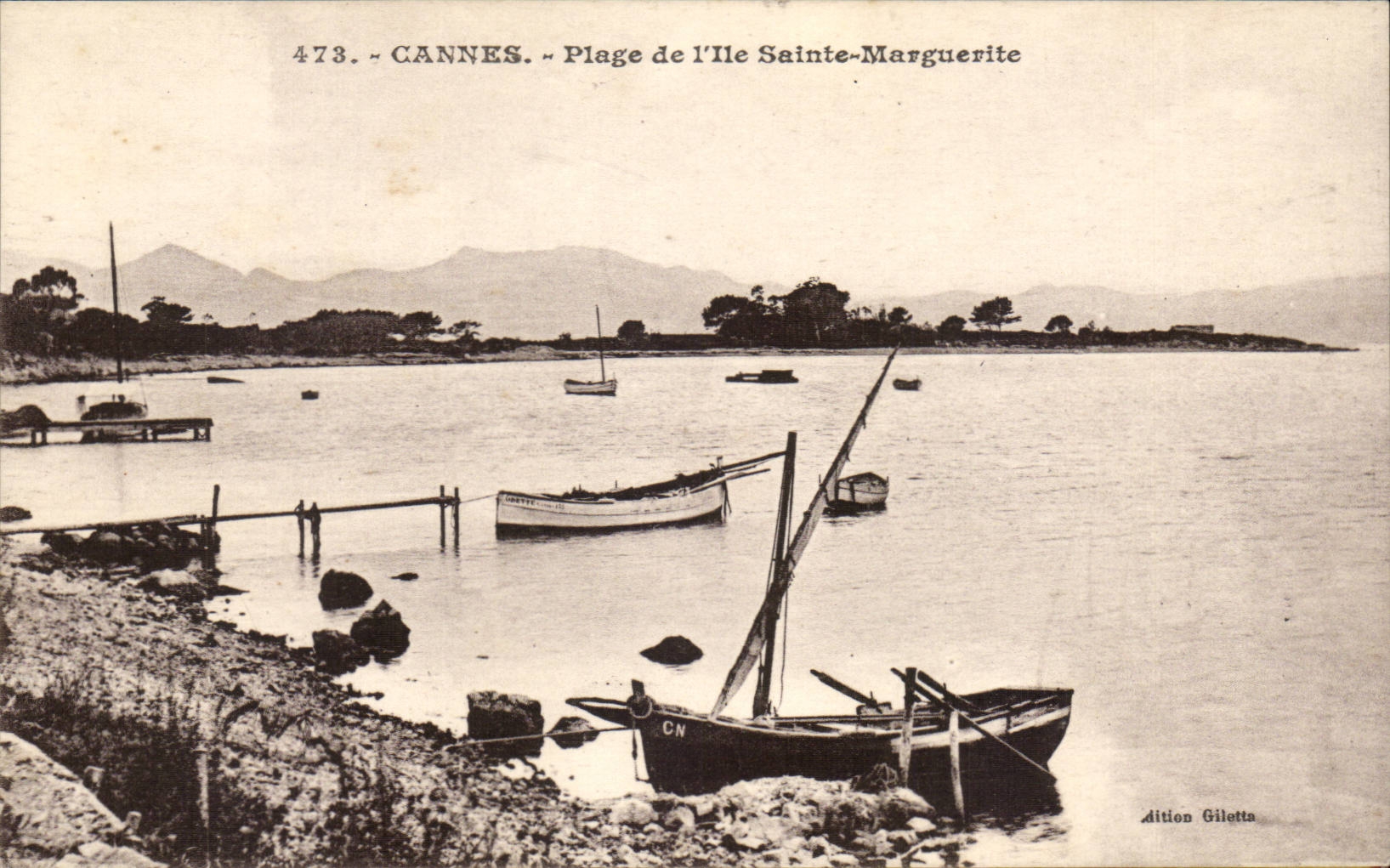 Cannes - Plage de l'Ile Sainte Marguerite - CPA 