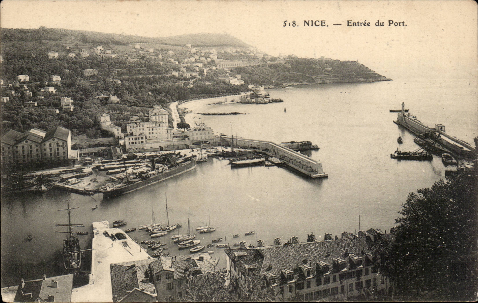 NICE — Entrée du Port — Éditeur non identifié, n° de série 518