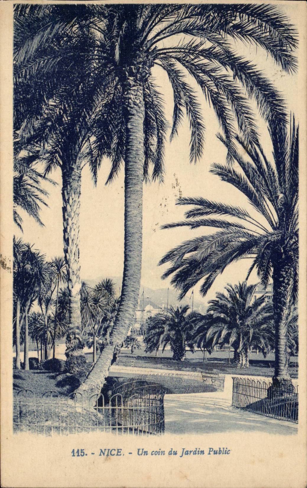 Nice - Un Coin du Jardin Public - CPA 