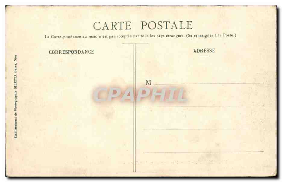 Nice - Les Nouveaux Jardins - Casino Entre les Palmiers - CPA  — Back