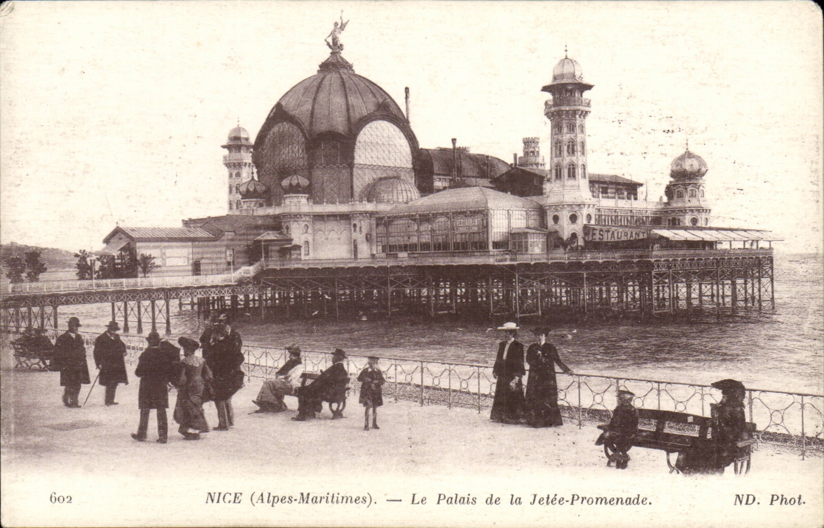 Nice - Le Palais de la Jetee Promenade - CPA 