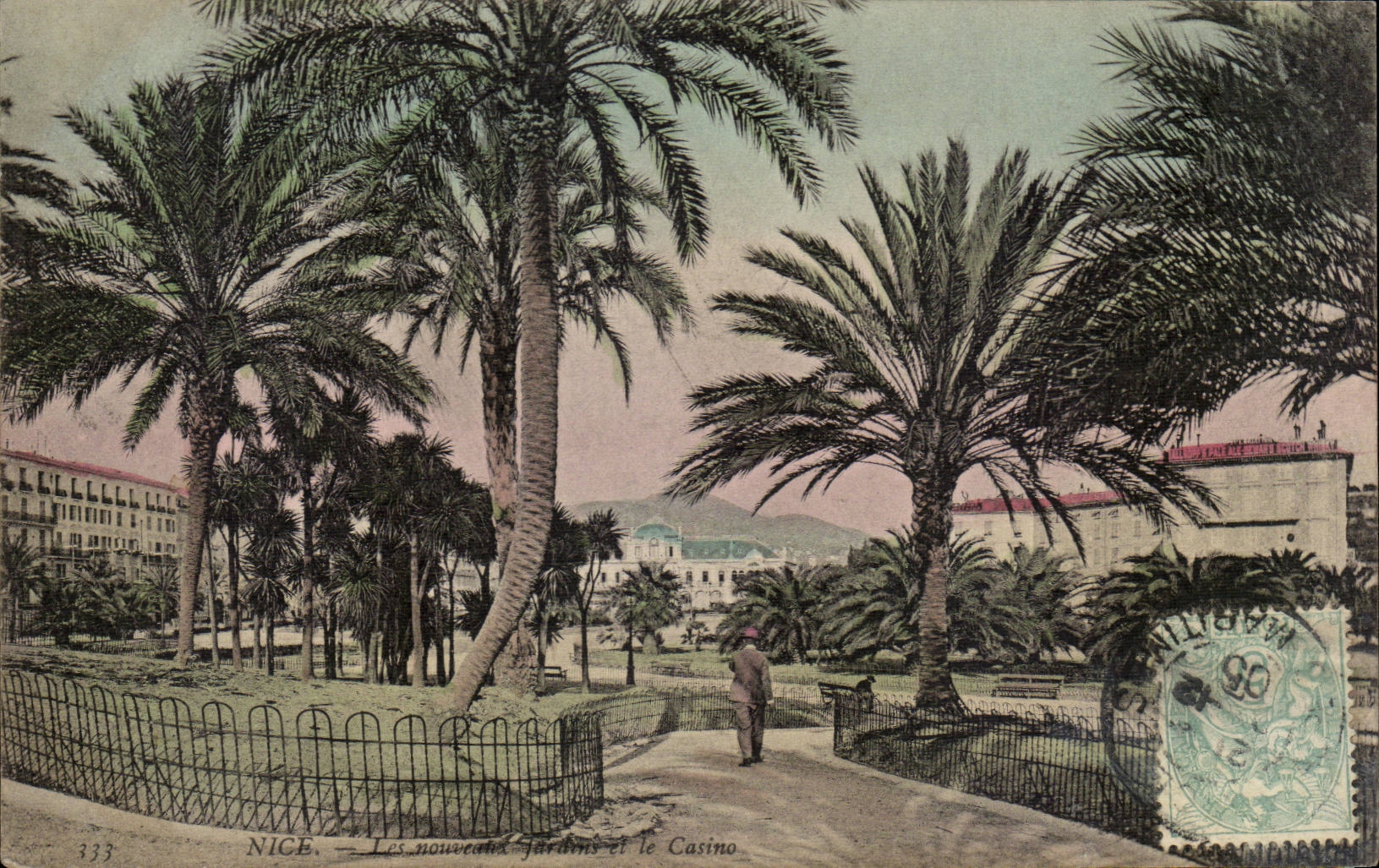Nice - Les Nouveaux Jardins et le Casino - CPA 
