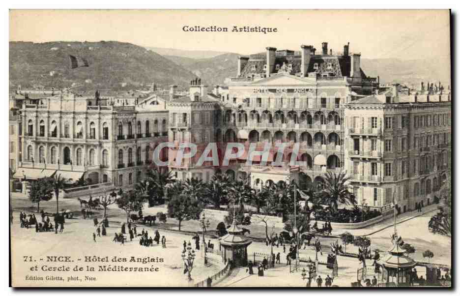 Nice - Hotel des Anglais et Cercle de la Mediterranee - CPA 
