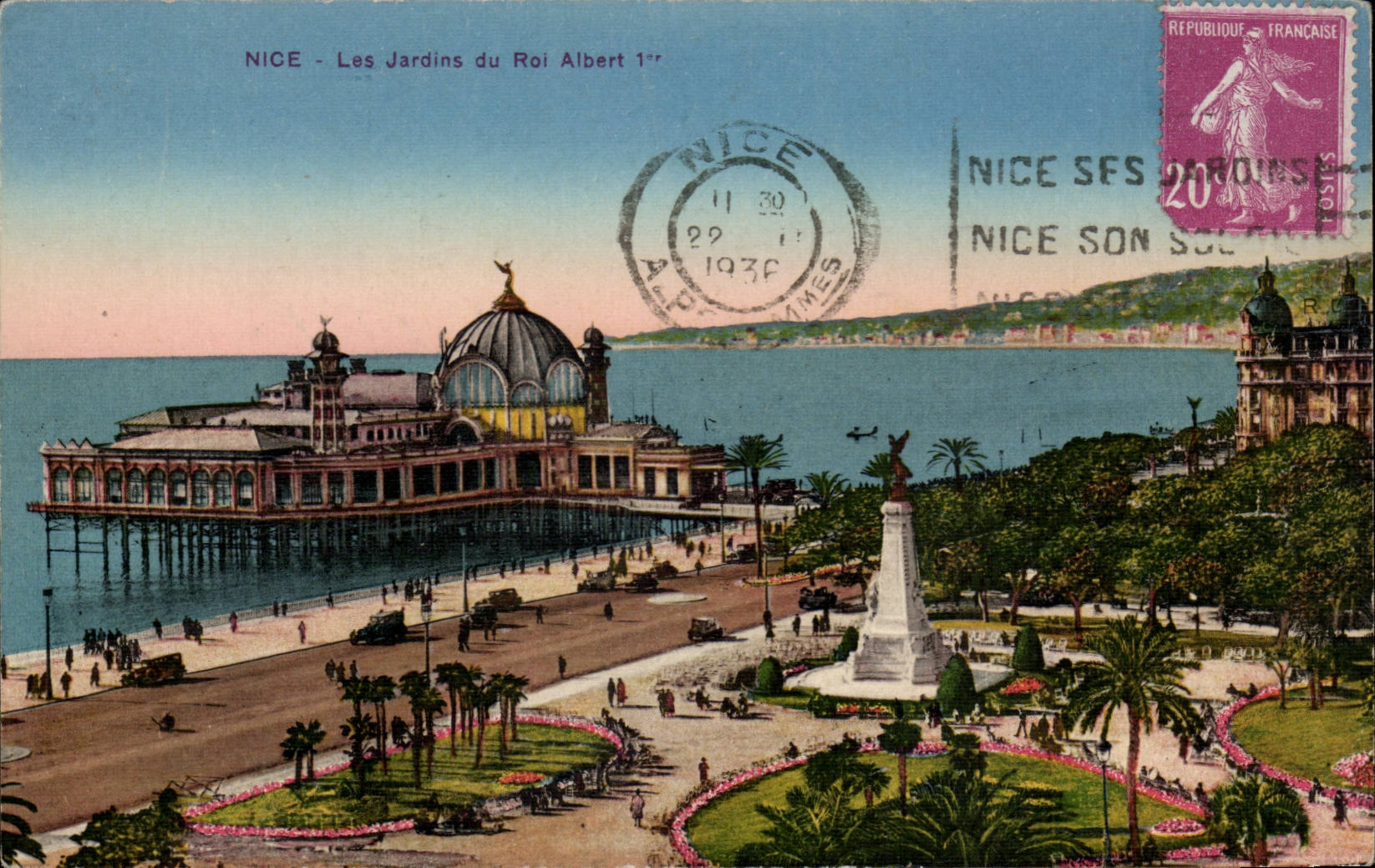 Nice - Les Jardins du Roi Albert I - CPA 