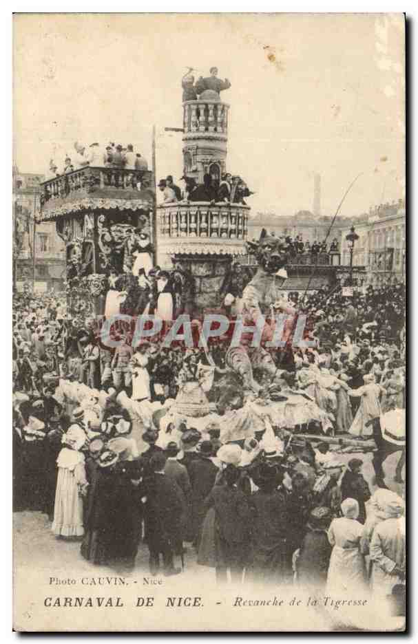 Karneval von Nizza - Rache der Tigerin — Foto Cauvin