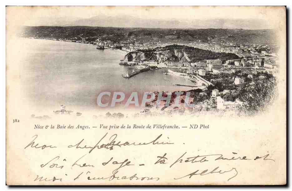 Nice a la Baie des Anges - Vue Prise de a Route Villefranche - CPA 