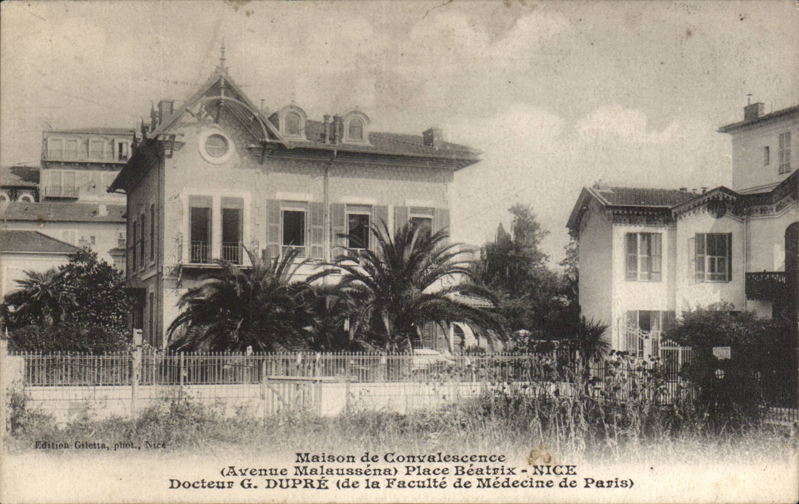 Nice - Maison du Convalescence - Avenue Malaussena - Place Beatrix - CPA 
