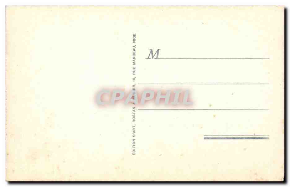 Cagnes sur Mer - Vue Generale - CPA  — Rückseite