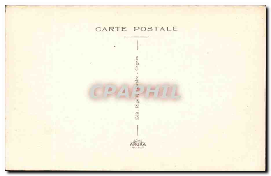 Cagnes sur Mer - Vue Generale - CPA  — Verso