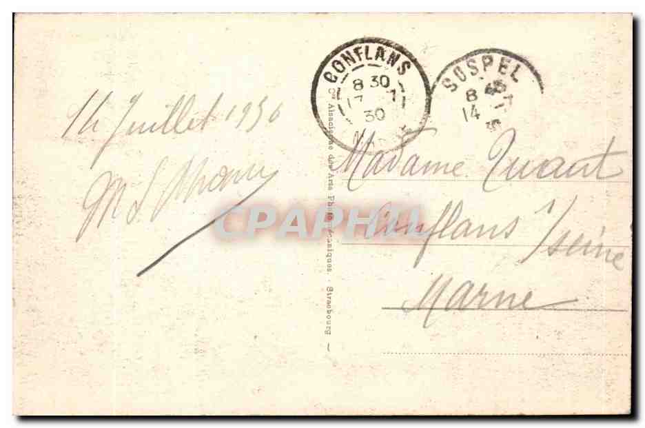 Sospel - Le Pont vieux et les Monts Italiens — éditeur inconnu, n°7 — Rückseite