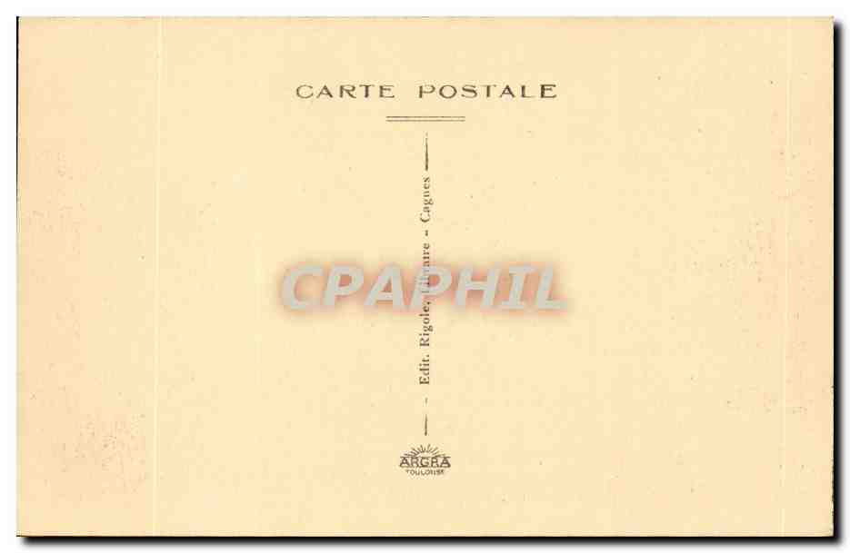 Cagnes sur Mer - Rue Sous Barre - CPA  — Verso