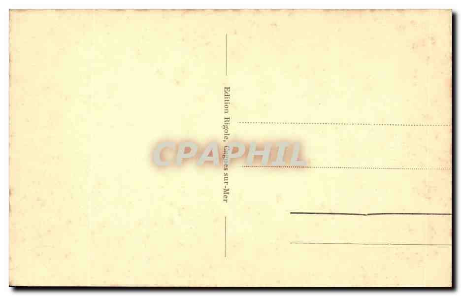 Cagnes sur Mer - Rue des Combres et Rue du General Beranger - CPA  — Verso