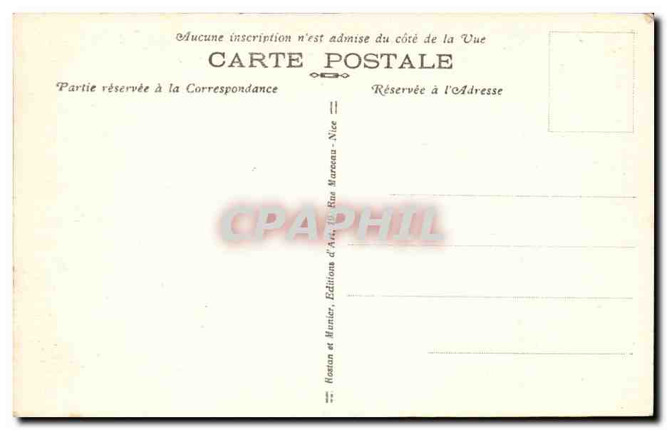Cagnes - Salle a Manger - CPA  — Verso