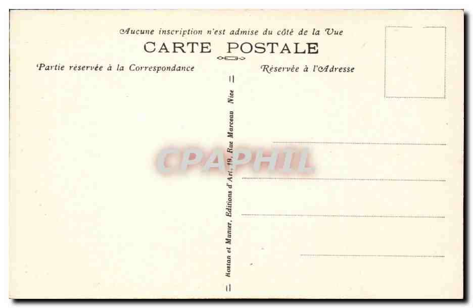 Cagnes - - Le Chateau - Grand Salon - CPA  — Verso