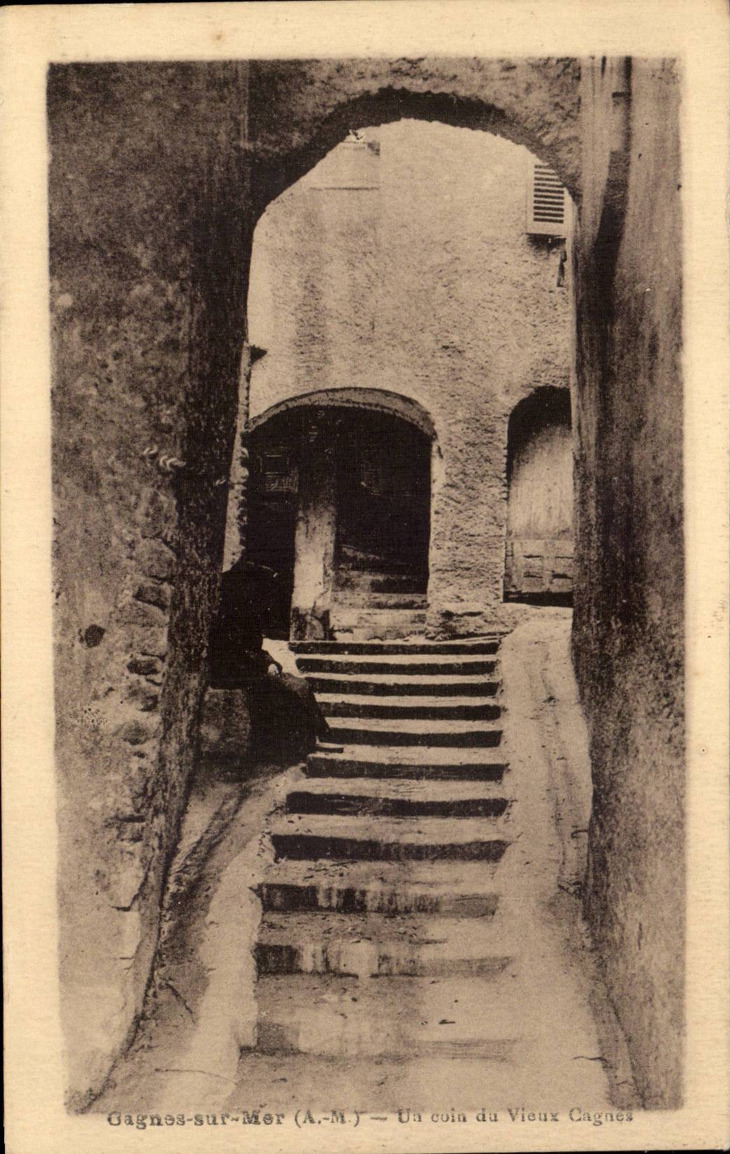 Cagnes sur Mer - Un Coin du Vieux Cagnes - CPA 