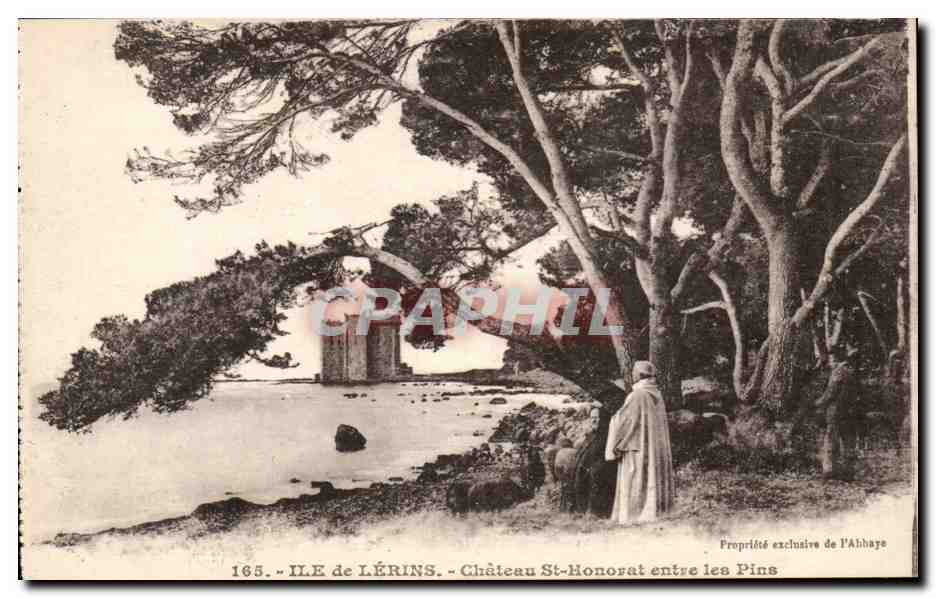 Ile de Lerins - Chateau St Honorat entre les Pins - CPA 