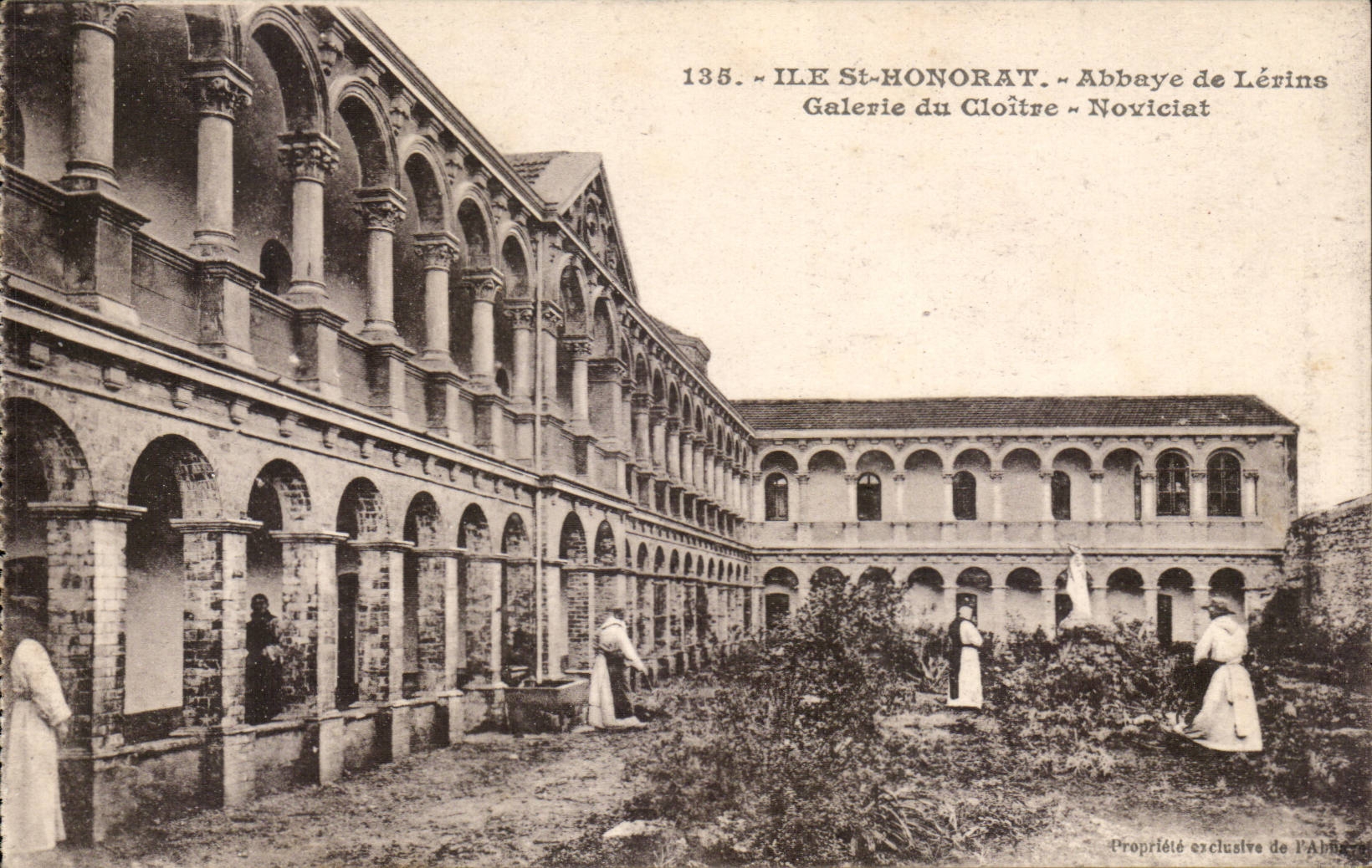 Ile St Honorat - Abbaye de Lerins - Galerie du Cloitre - CPA 