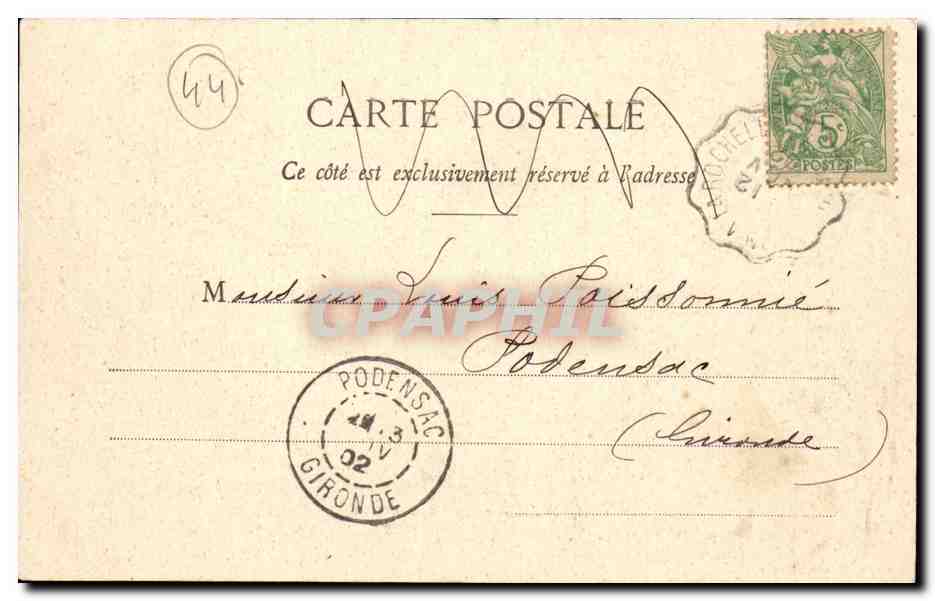 Les Moutiers - La Prefecture - CPA  — Rückseite