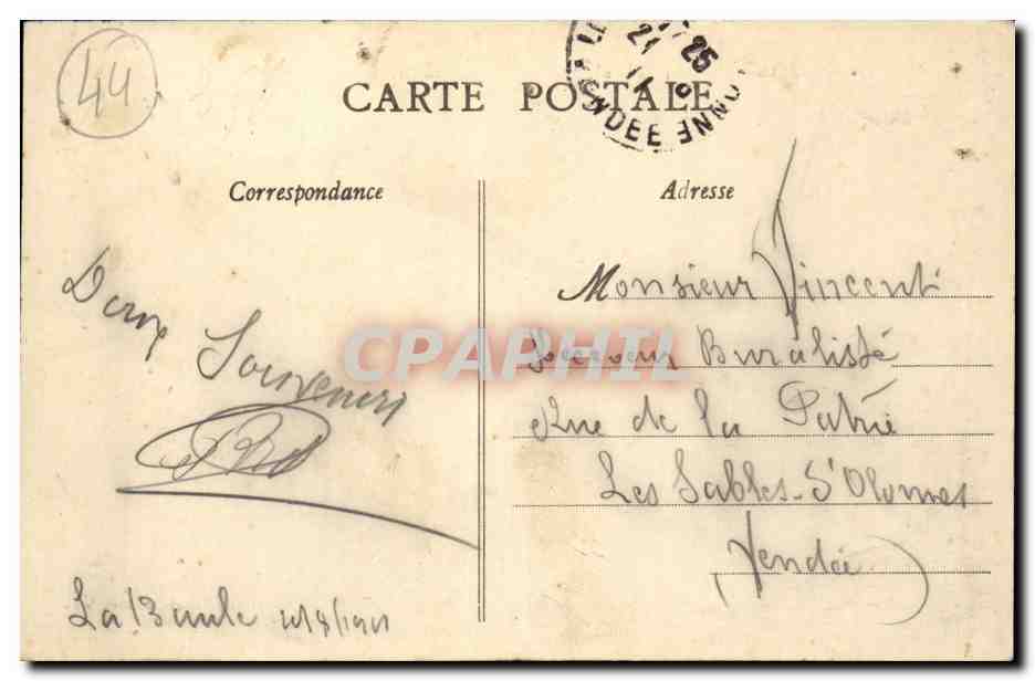 La Baule - La Construction d'un Chateau Fort - La Plage - Enfants - CPA  — Back
