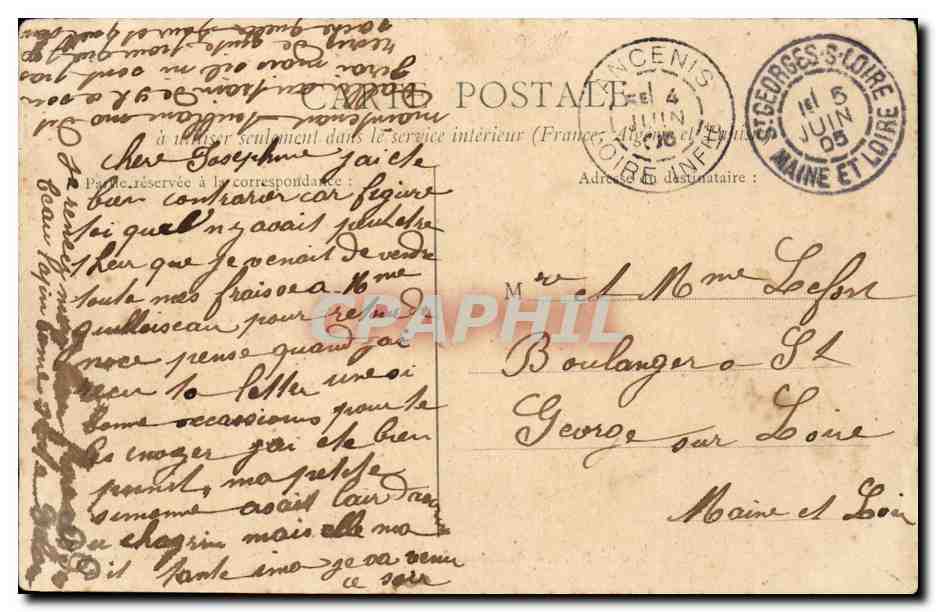 Ancenis - Entree de la Caserne Rohan - CPA (militaria) — Back