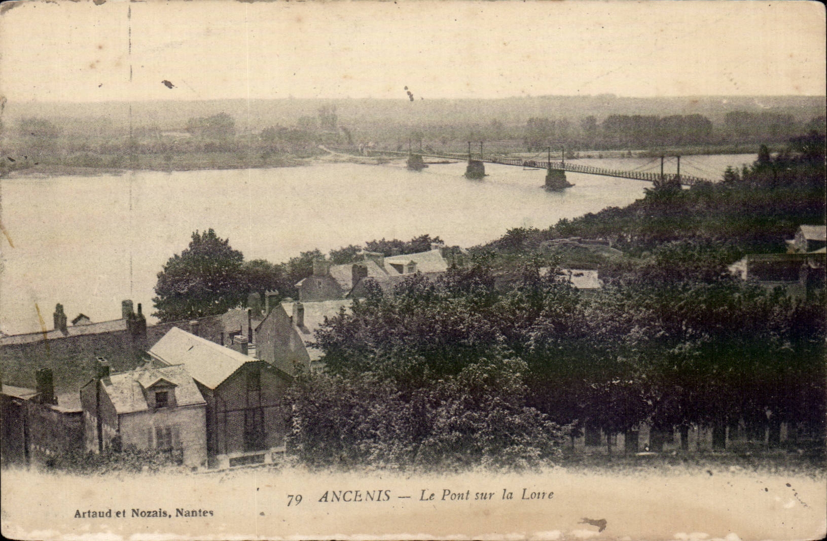 Ancenis - Le Pont sur la Loire - CPA 