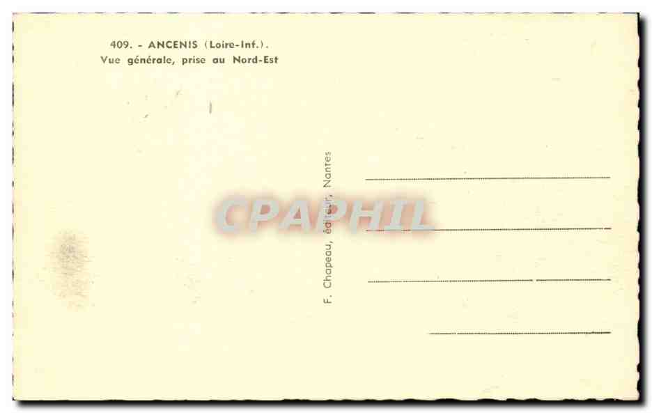Ancenis - Vue Generale prise au Nord Est - CPA  — Back