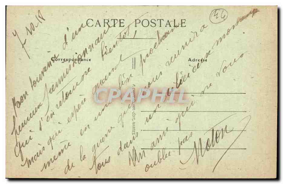 Nantes - Vue prise du terre plein de la Petite Hollande - CPA  — Back