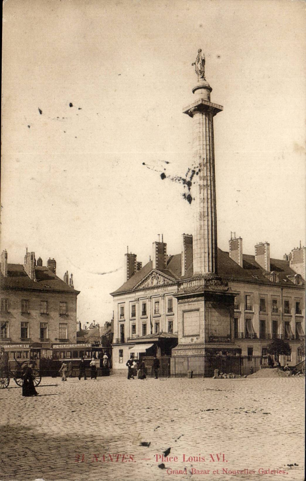 Nantes - Place Louis XVI - CPA 