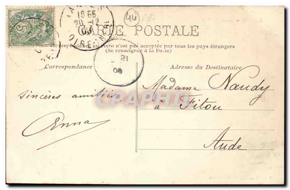 Nantes - L'Hotel de Ville - CPA  — Rückseite