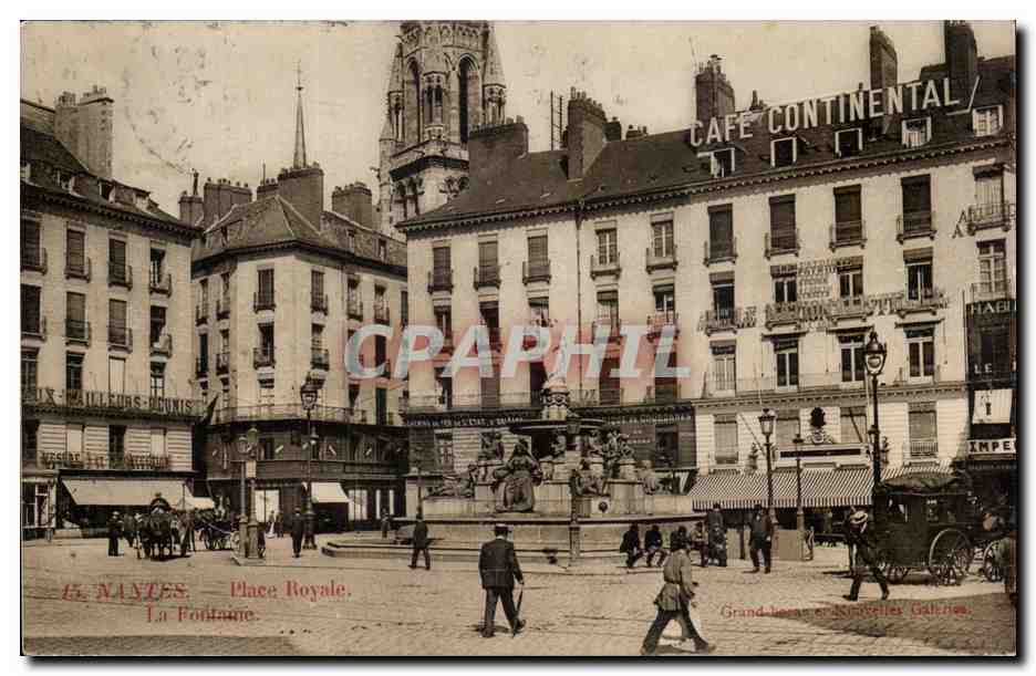 Nantes - Place Royale - La Fontaine - CPA 