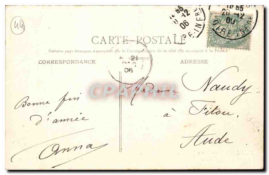 Nantes - Place Royale - La Fontaine - CPA  — Back
