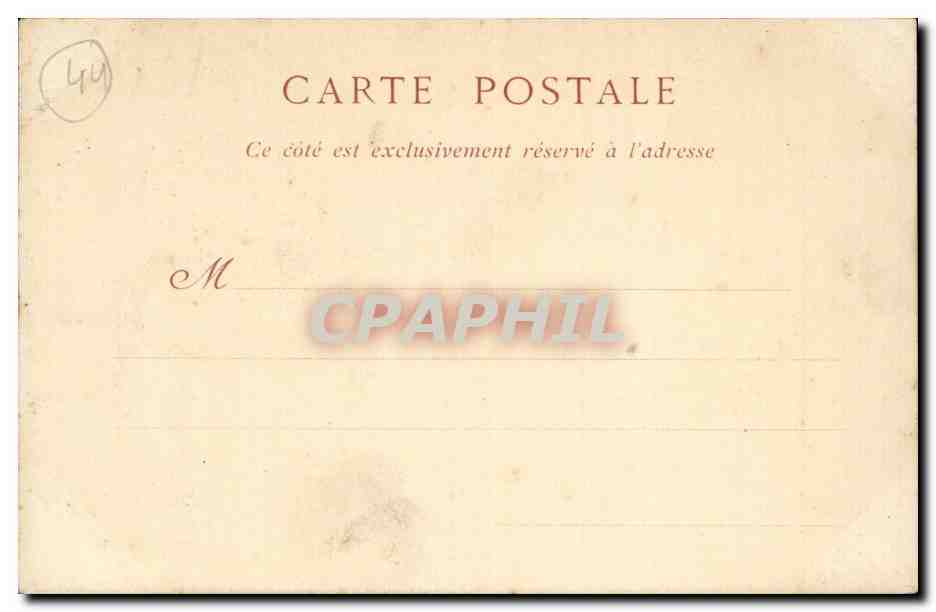 Nantes - La Bourse vue prise de la Gloriette - bateau - boat - CPA  — Rückseite
