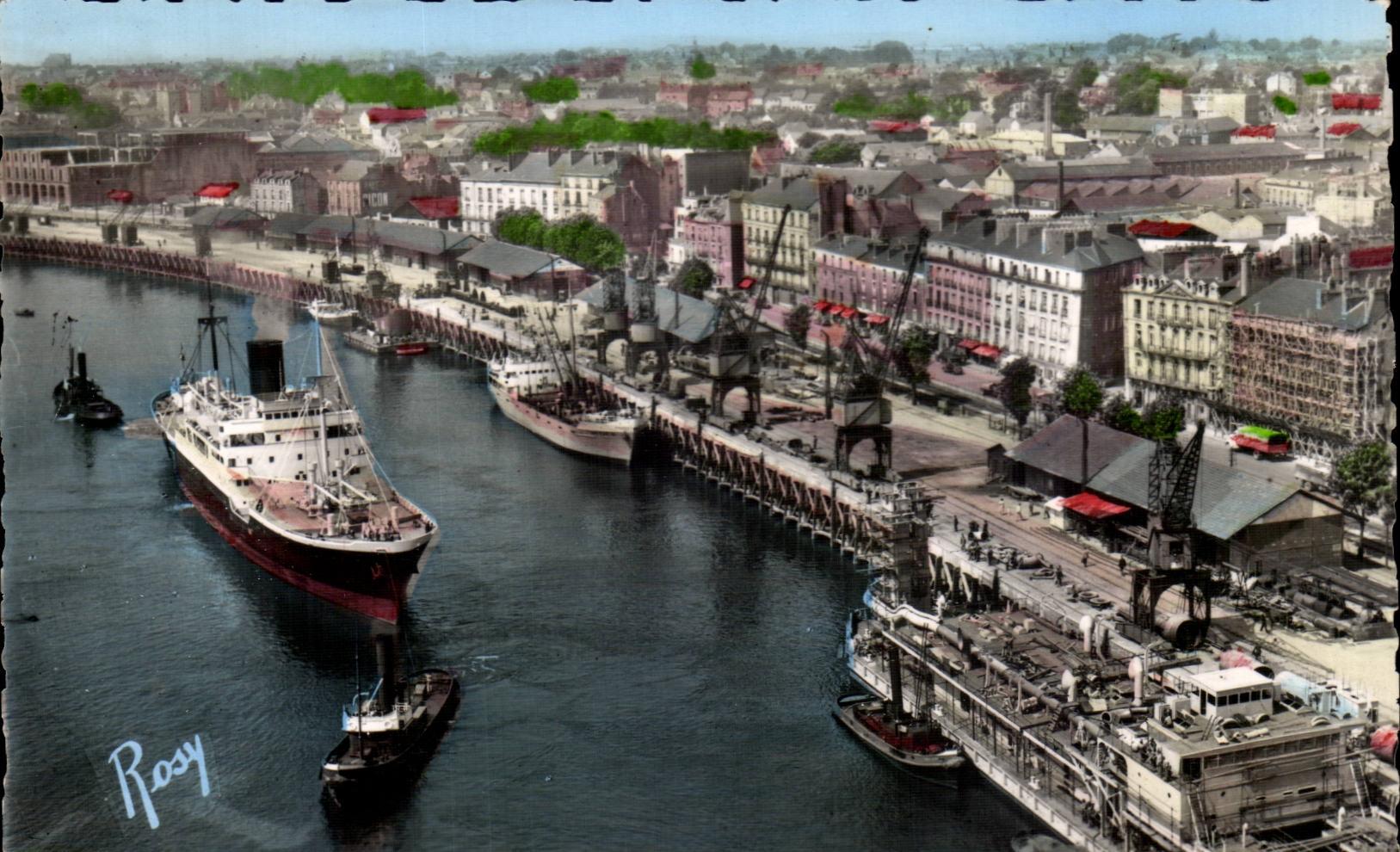 Nantes - Quai de la Fasse - pris du Transbordeur - CPA 