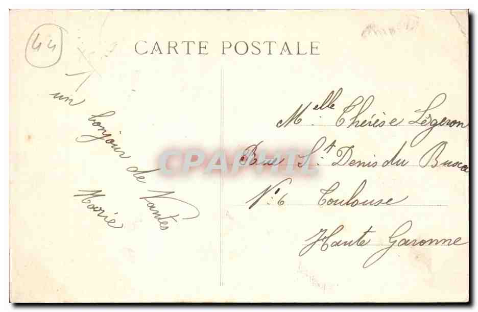 Nantes CPA Phares Lefevre Utile — Rückseite