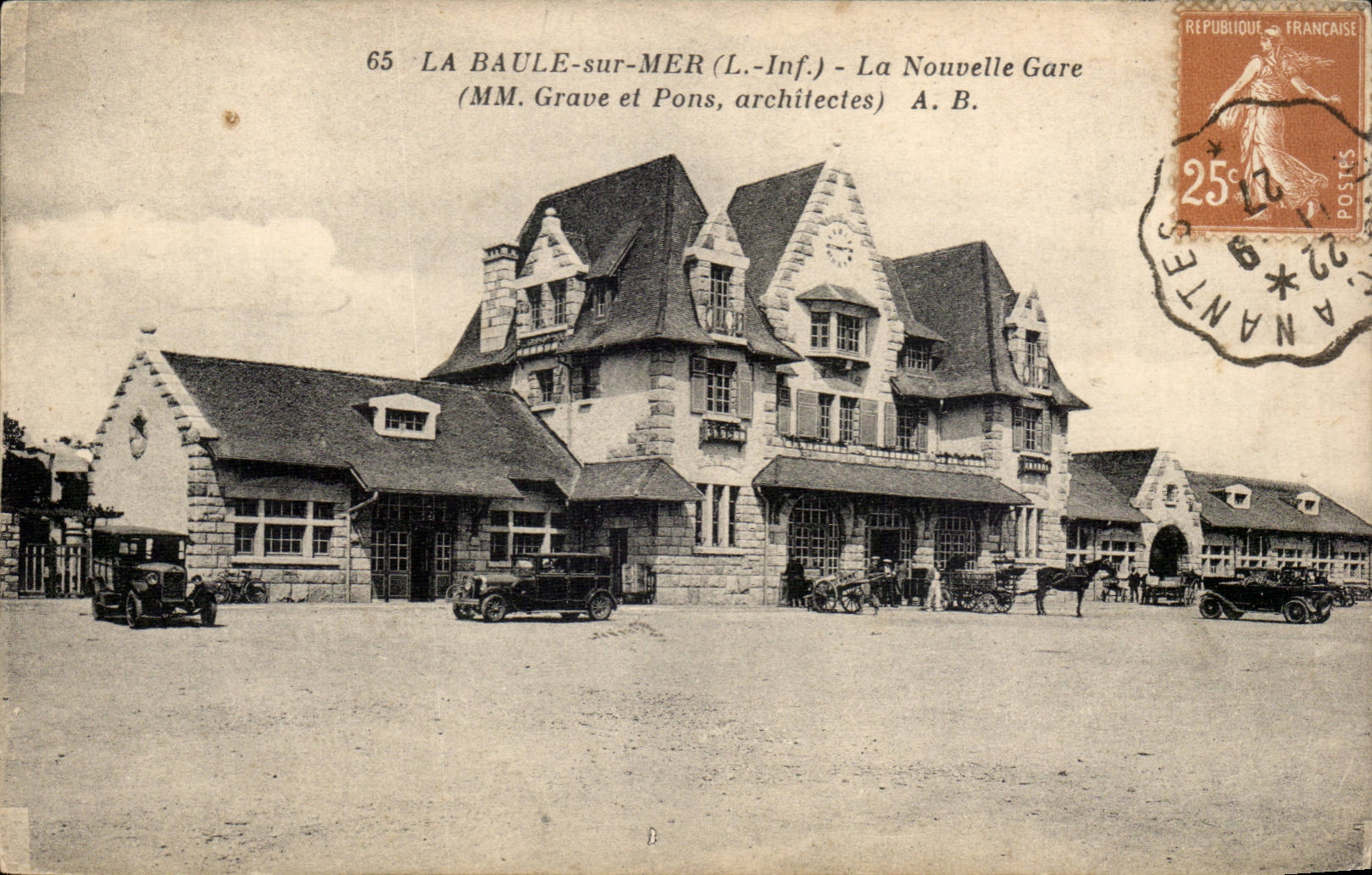 La Baule-sur-Mer (L.-Inf.) - The New Station — Messrs. Grave and Pons, Architects — A. B.