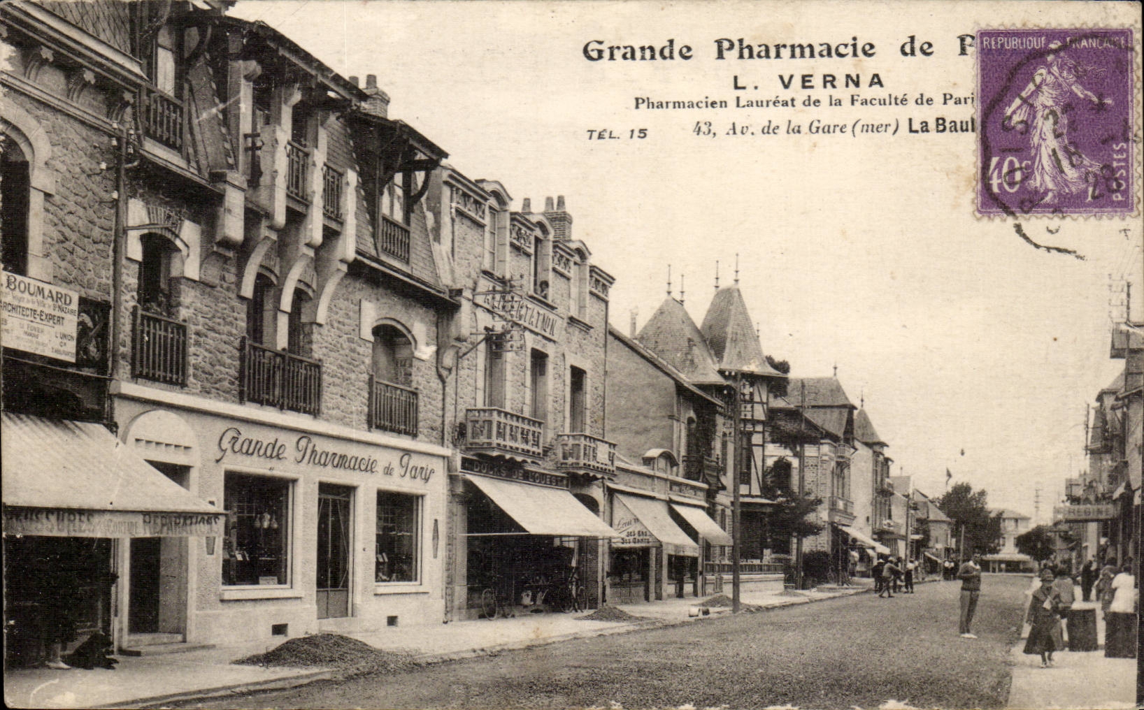 Great Pharmacy of Paris — L. Verna, Laureate Pharmacist — La Baule