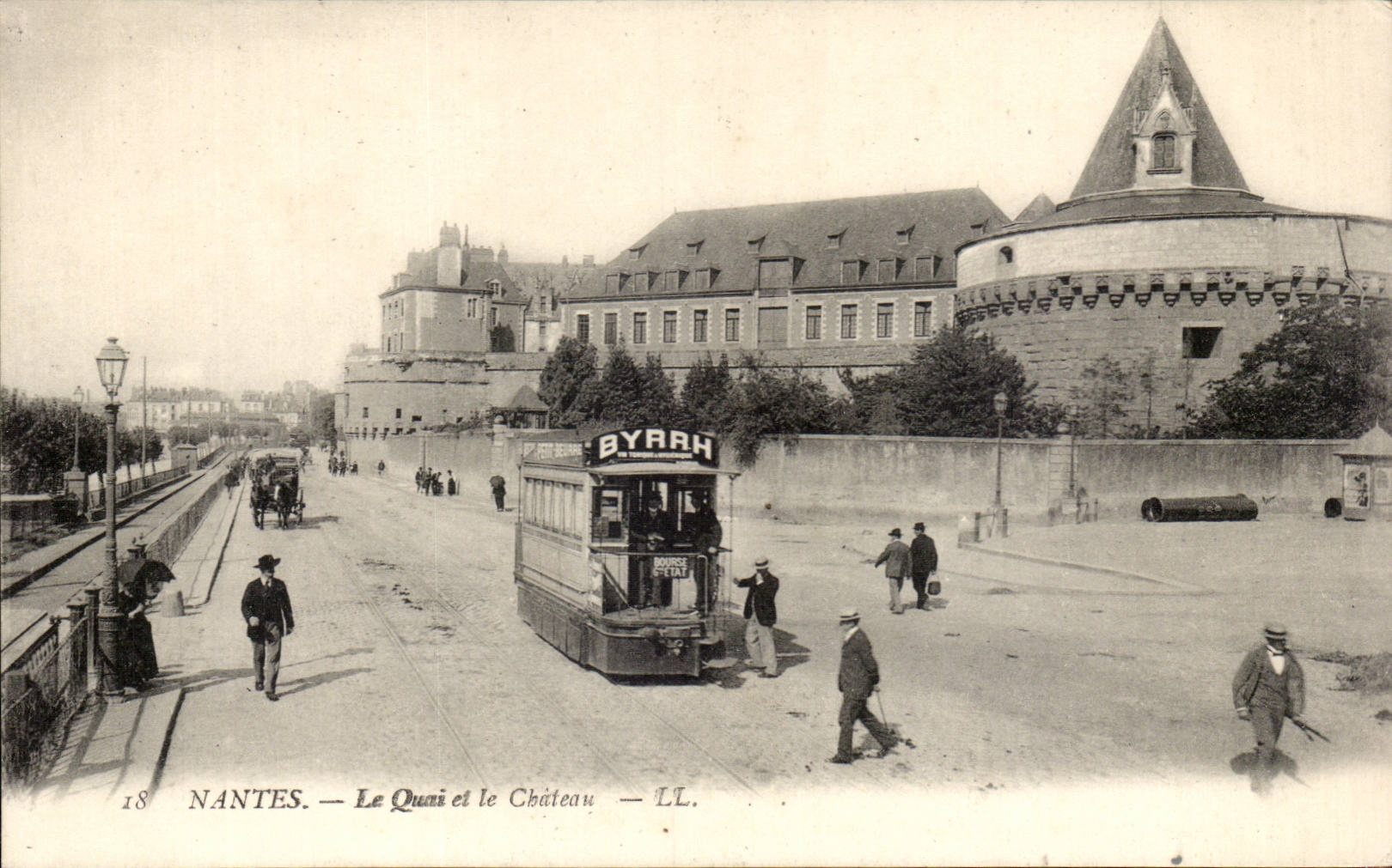 NANTES — Le Quai et le Château — LL.