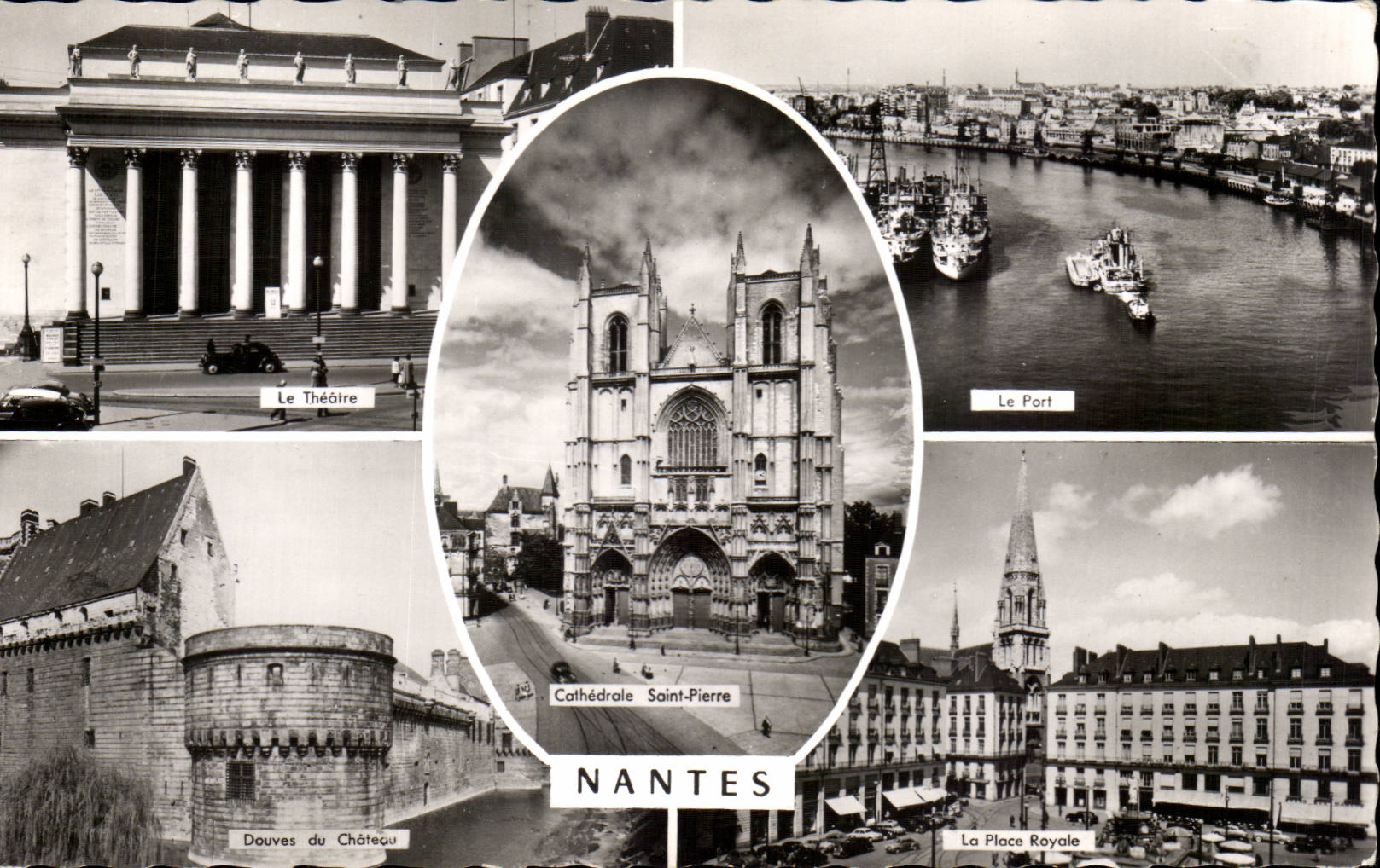 Nantes CPM Theatre Port Chateau Place Royale