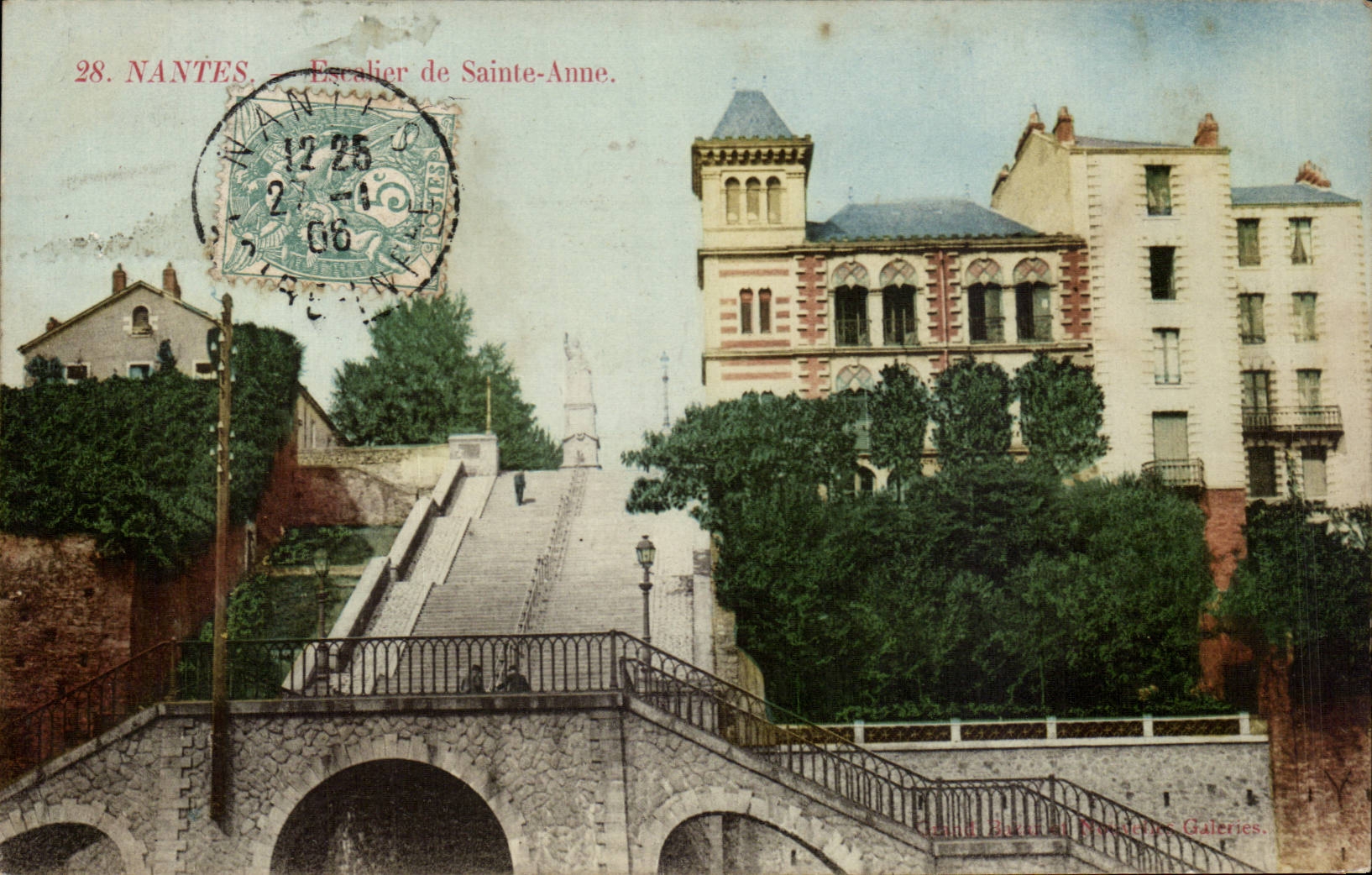 Nantes CPA Escalier de Sainte Anne